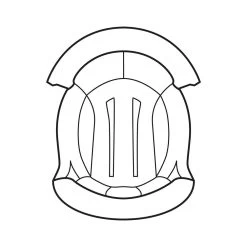 Shark Spartan Fabric Cap Lining IN5050PBLUS